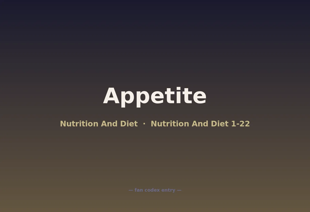 Appetite