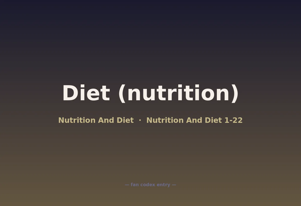 Diet (nutrition)