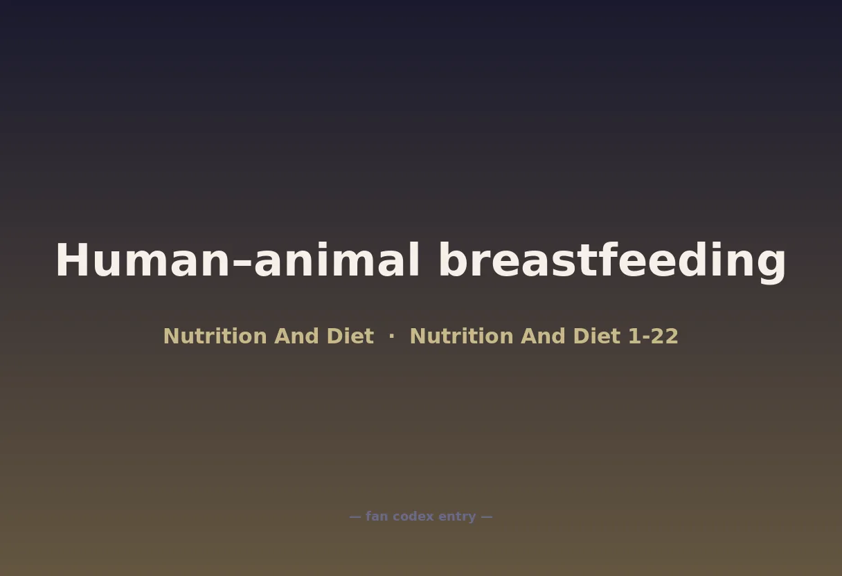 Human–animal breastfeeding