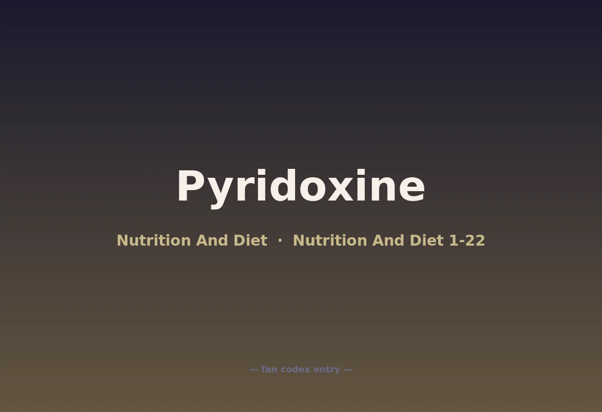 Pyridoxine